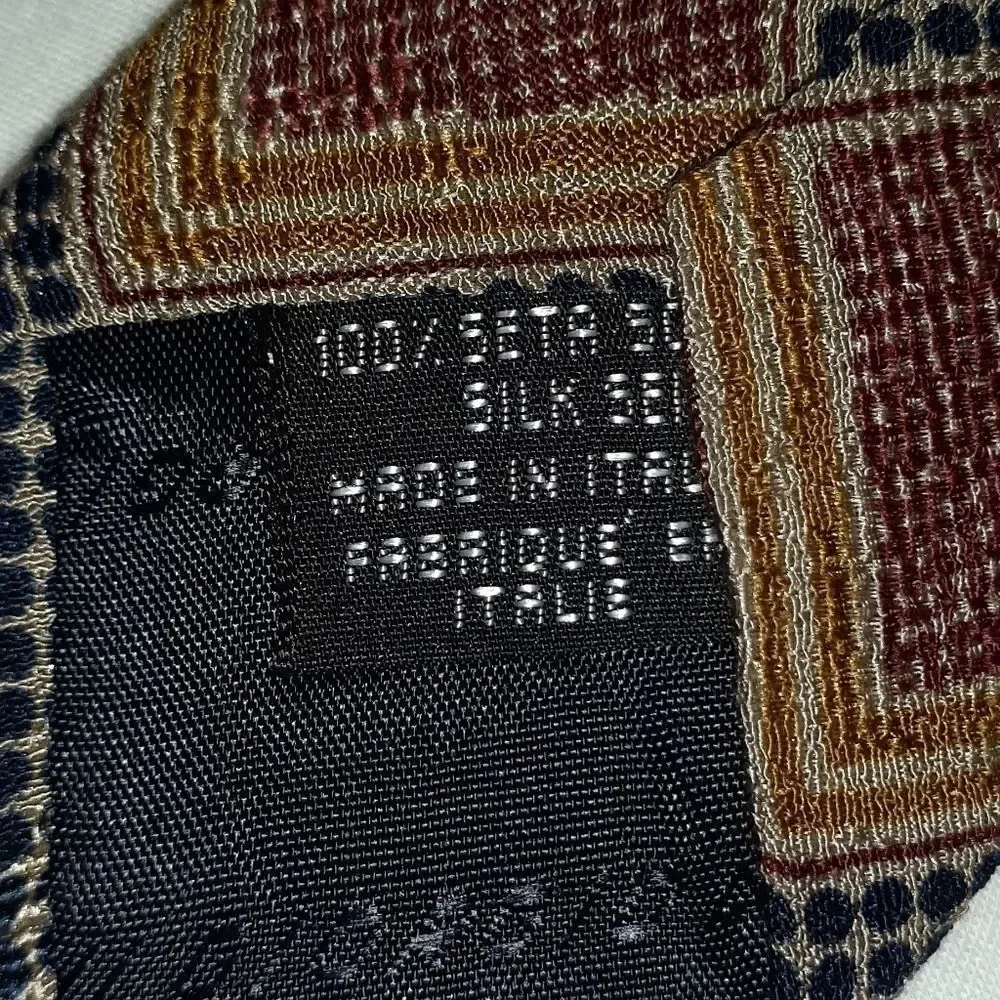Giorgio Armani Cravatte Silk‎ Tie Geometric Squares
